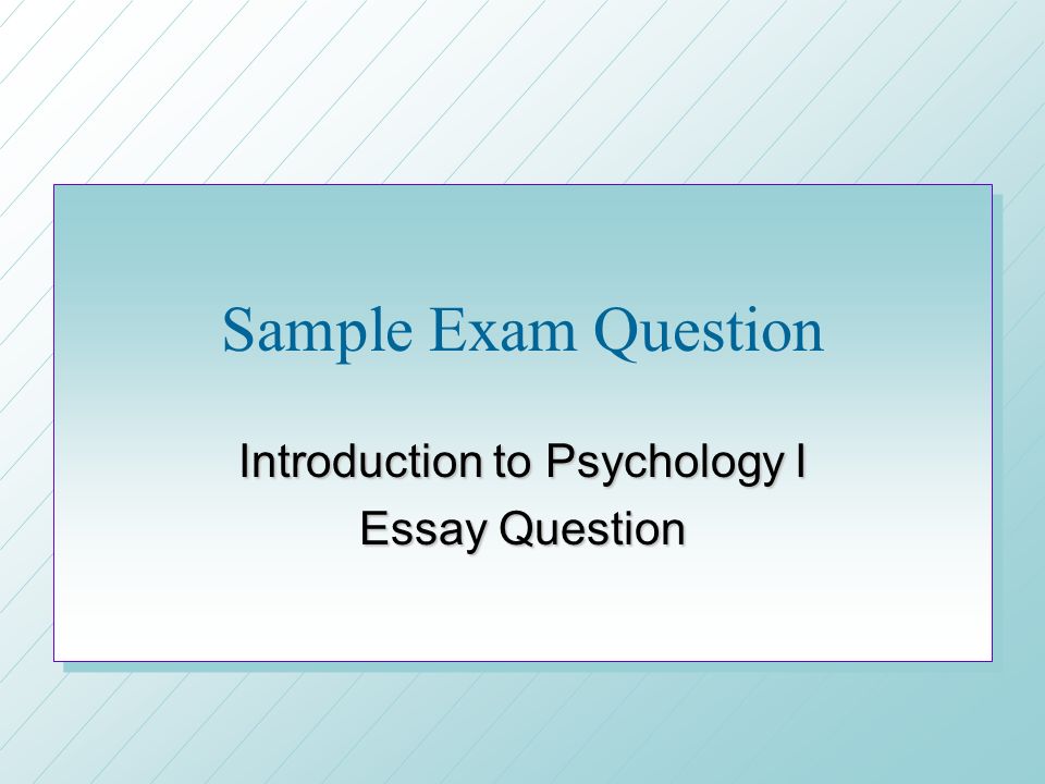 academic writing style introduction to psychology